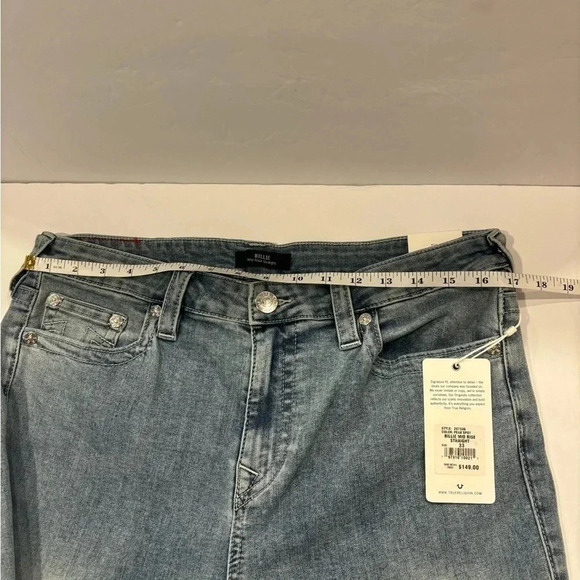 True Religion Originals Women’s Jeans Billie Mid Rise Straight Size 33 NWT - Picture 4 of 16